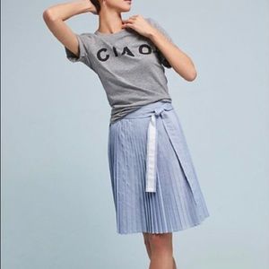 NWT linen pleated skirt Sz Small